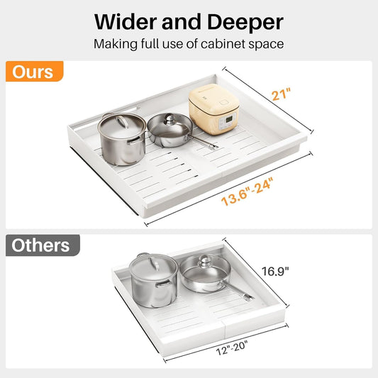 🗄️ Reach Everything in Your Cabinet — No More Digging Around! ✨