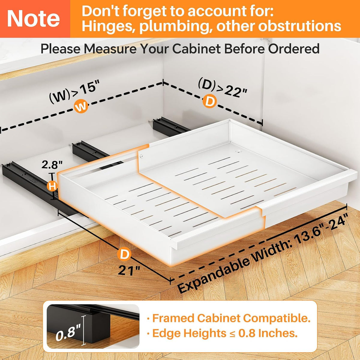 🗄️ Reach Everything in Your Cabinet — No More Digging Around! ✨