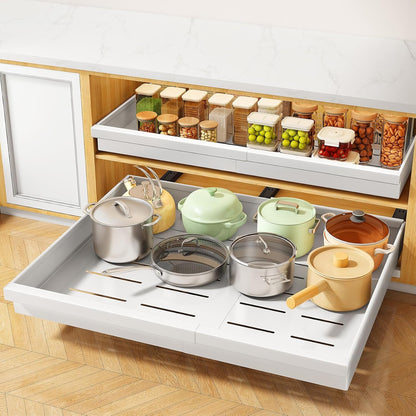 🗄️ Reach Everything in Your Cabinet — No More Digging Around! ✨