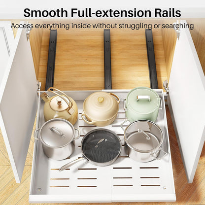 🗄️ Reach Everything in Your Cabinet — No More Digging Around! ✨